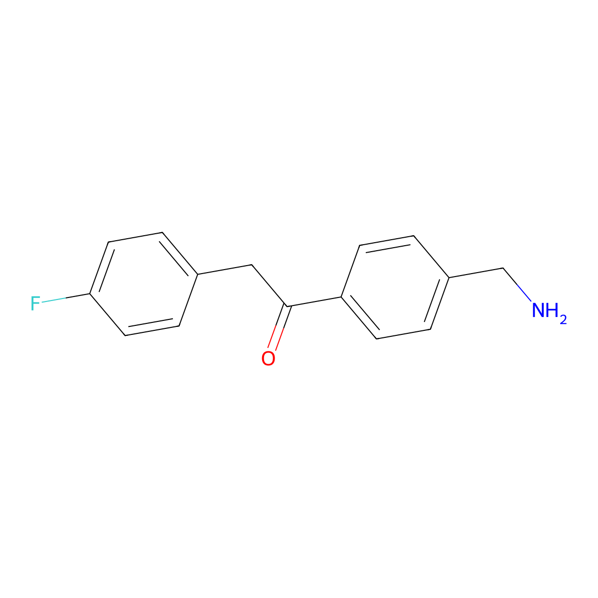1-(4-(Aminomethyl)phenyl)-2-(4-fluorophenyl)ethanone molecular structure, CAS 1017781-71-3