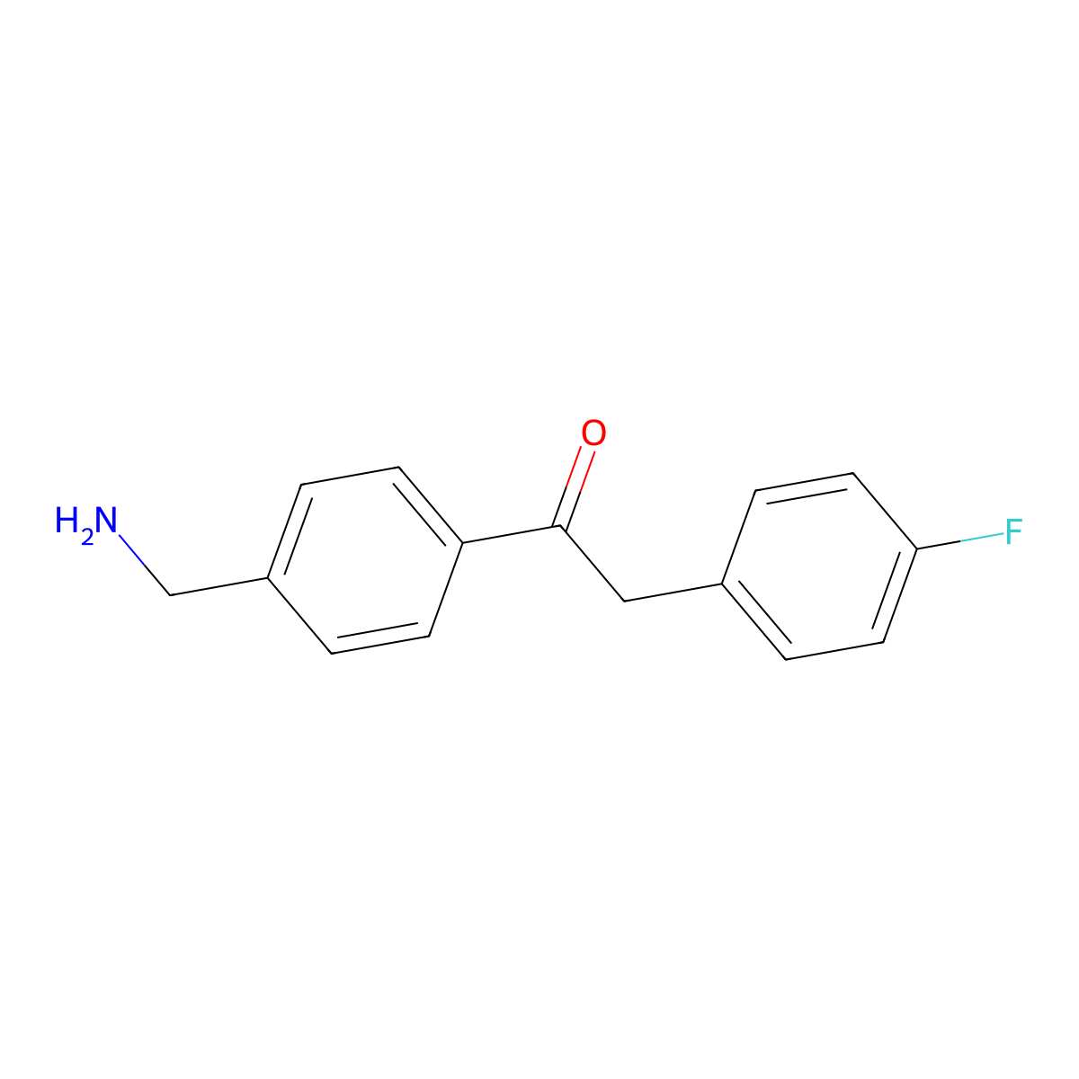 1-(4-(Aminomethyl)phenyl)-2-(4-fluorophenyl)ethanone molecular structure, CAS 1017781-71-3