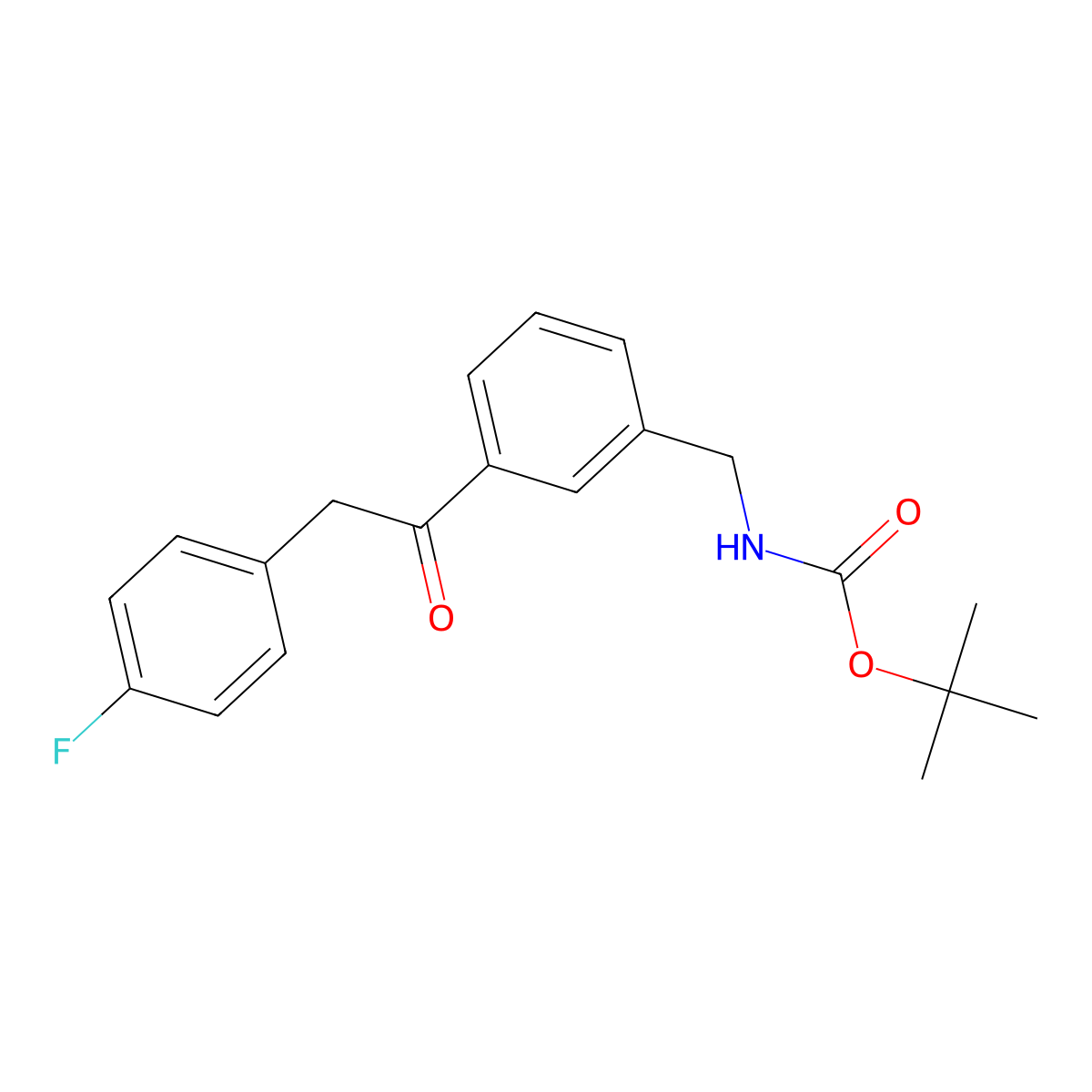 tert-Butyl 3-(2-(4-fluorophenyl)acetyl)benzylcarbamate molecular structure, CAS 1017781-73-5