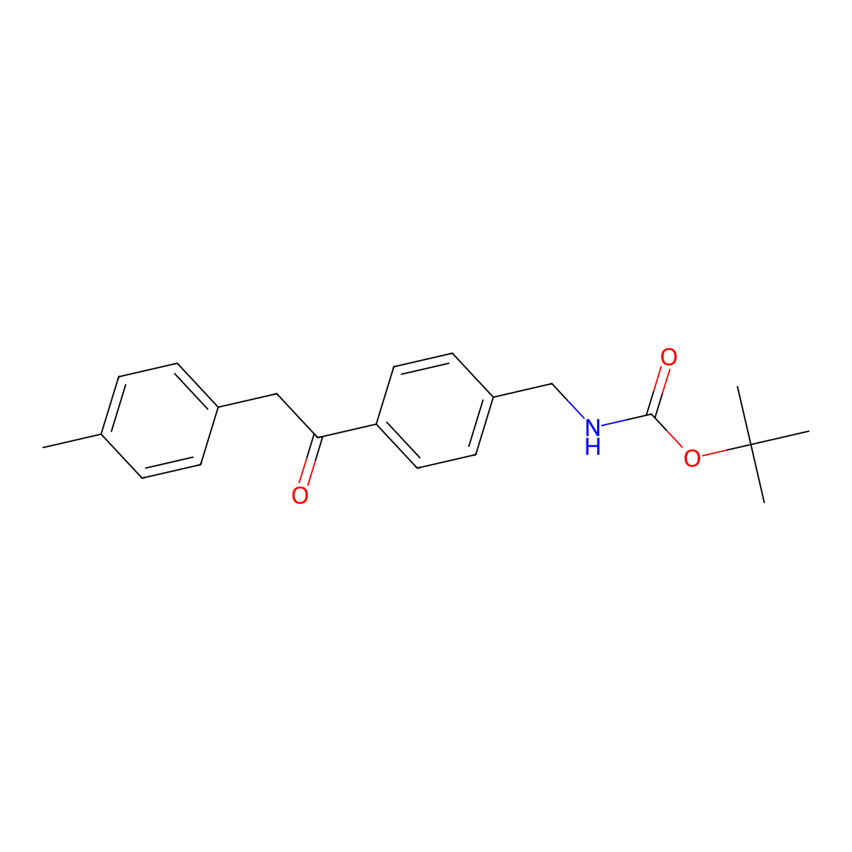 tert-Butyl 4-(2-(p-tolyl)acetyl)benzylcarbamate molecular structure, CAS 1017781-77-9