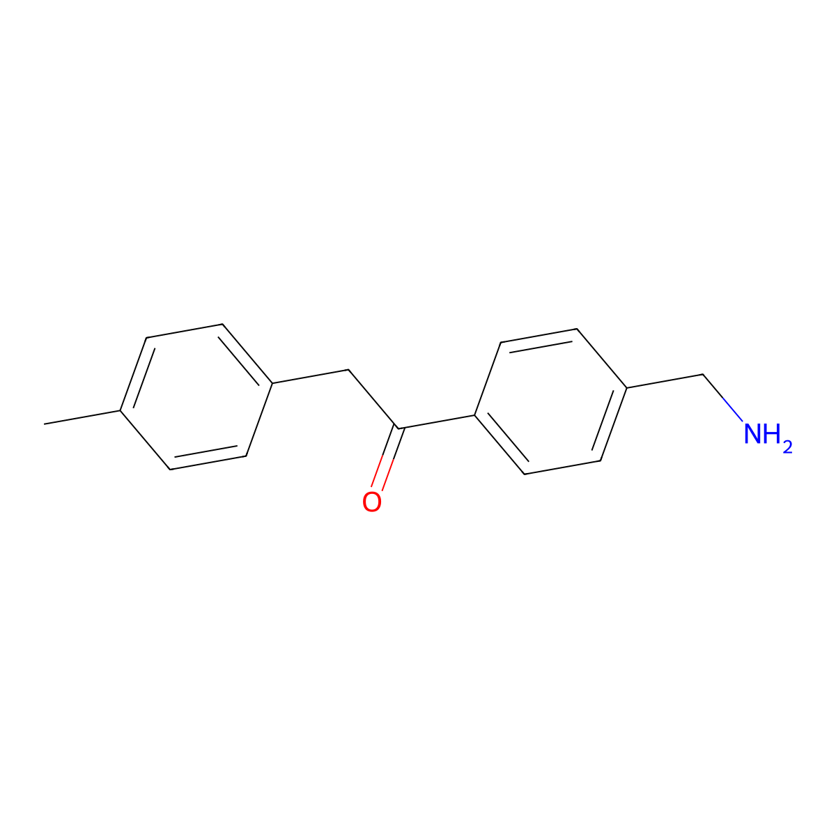 1-(4-(Aminomethyl)phenyl)-2-(p-tolyl)ethanone molecular structure, CAS 1017781-79-1