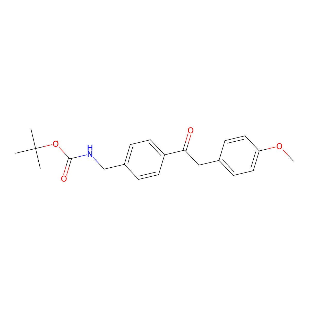 tert-Butyl 4-(2-(4-methoxyphenyl)acetyl)benzylcarbamate molecular structure, CAS 1017781-83-7