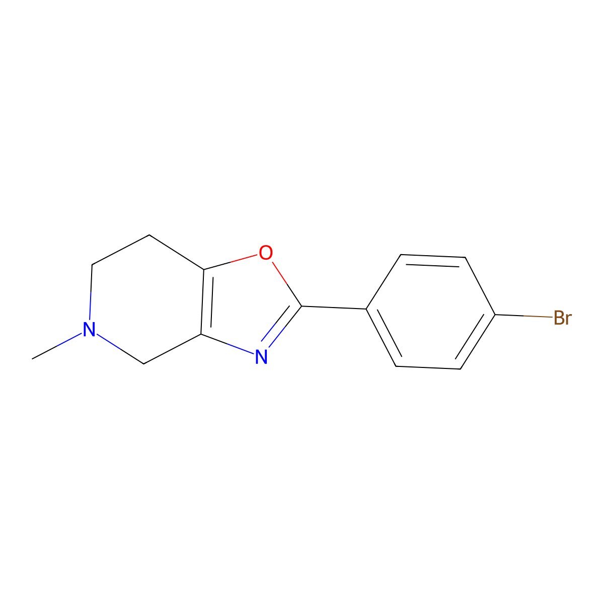 2-(4-Bromophenyl)-5-methyl-4,5,6,7-tetrahydrooxazolo[4,5-C]pyridine molecular structure, CAS 1017781-96-2