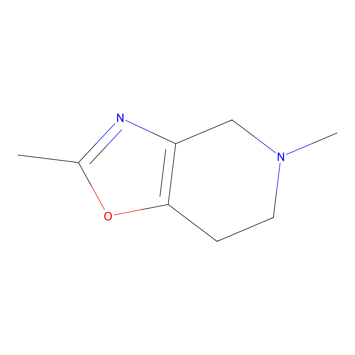 2,5-Dimethyl-4,5,6,7-tetrahydrooxazolo[4,5-c]pyridine molecular structure, CAS 1017781-98-4