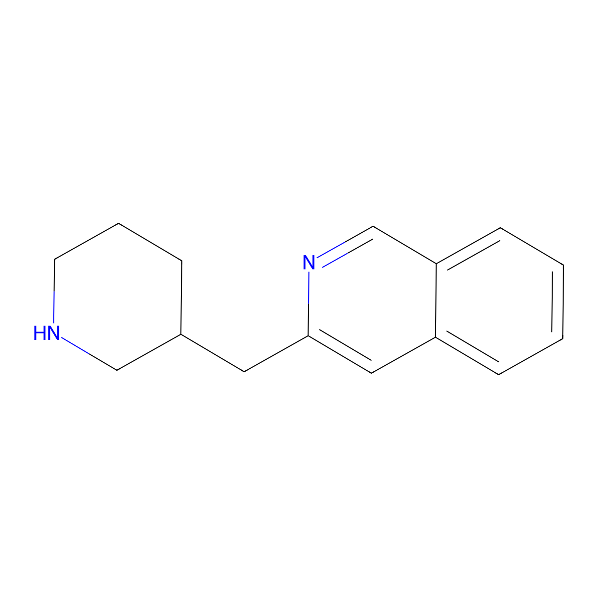 3-Piperidin-3-ylmethyl-isoquinoline molecular structure, CAS 1017781-99-5