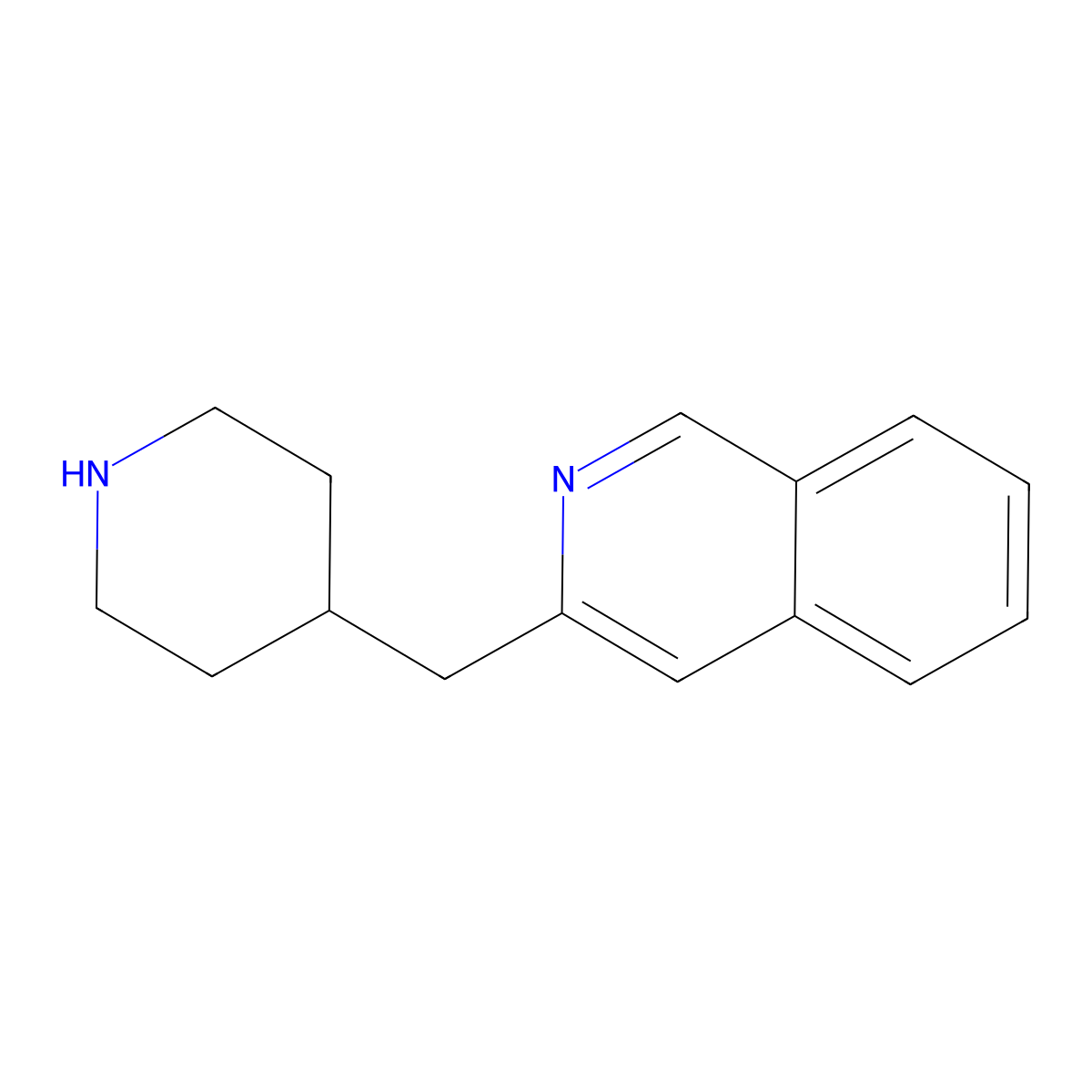 3-Piperidin-4-ylmethyl-isoquinoline molecular structure, CAS 1017782-01-2