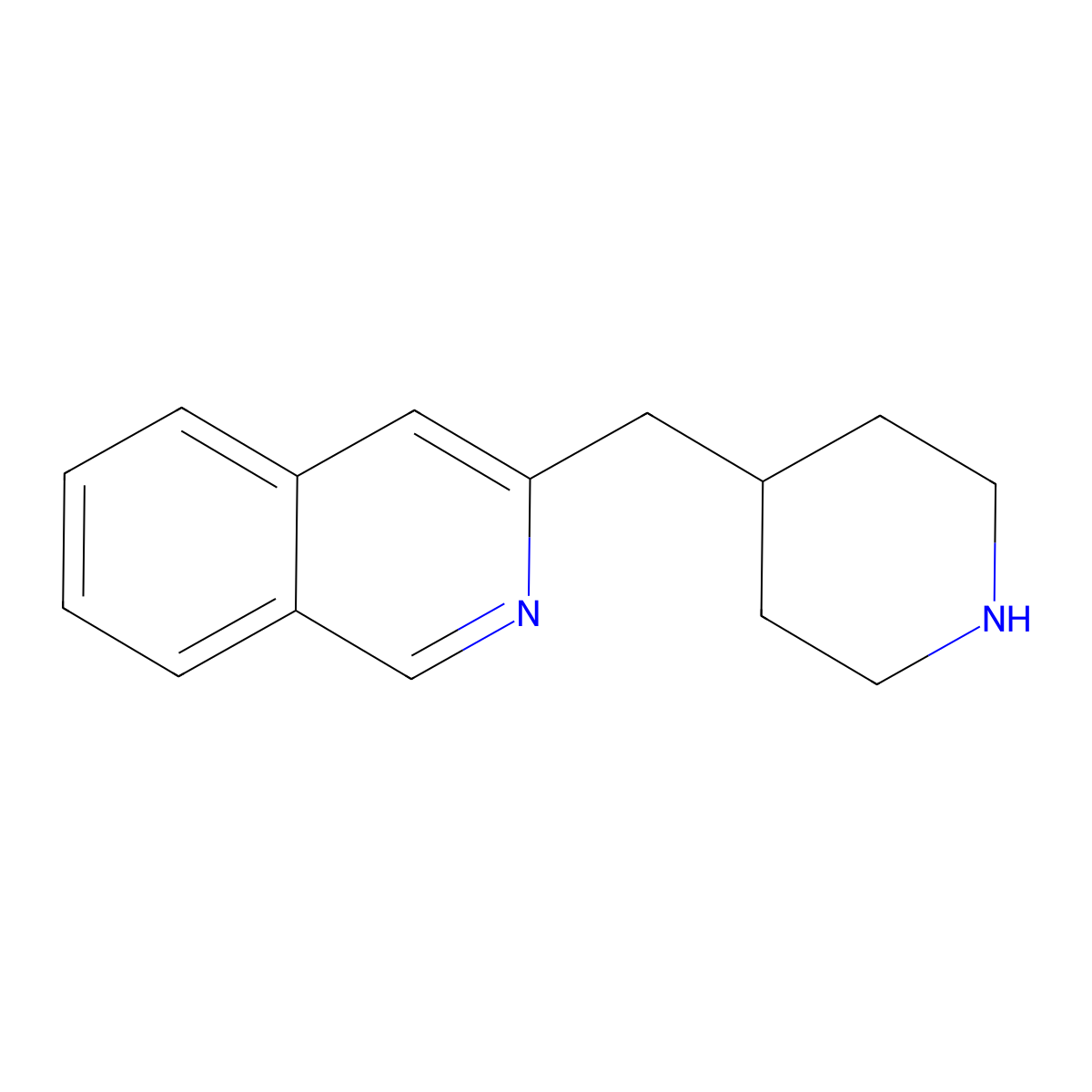 3-Piperidin-4-ylmethyl-isoquinoline molecular structure, CAS 1017782-01-2