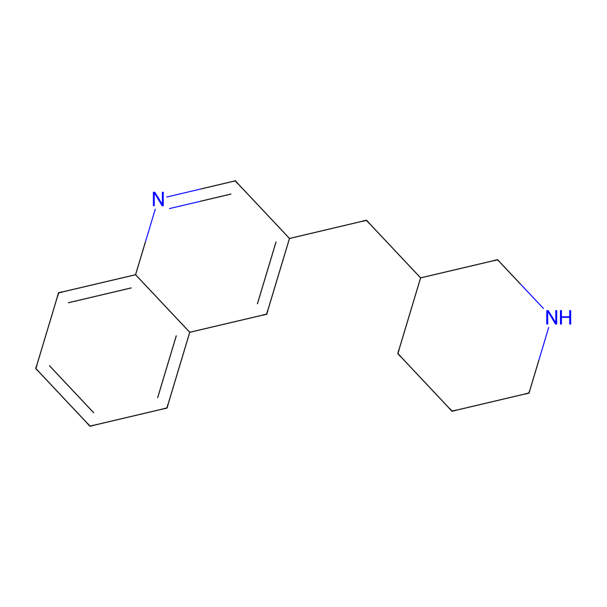3-Piperidin-3-ylmethyl-quinoline molecular structure, CAS 1017782-03-4