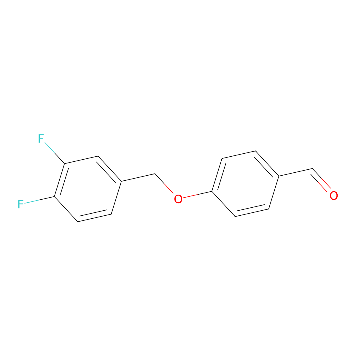 4-[(3,4-Difluorobenzyl)oxy]benzenecarbaldehyde molecular structure, CAS 1017782-47-6