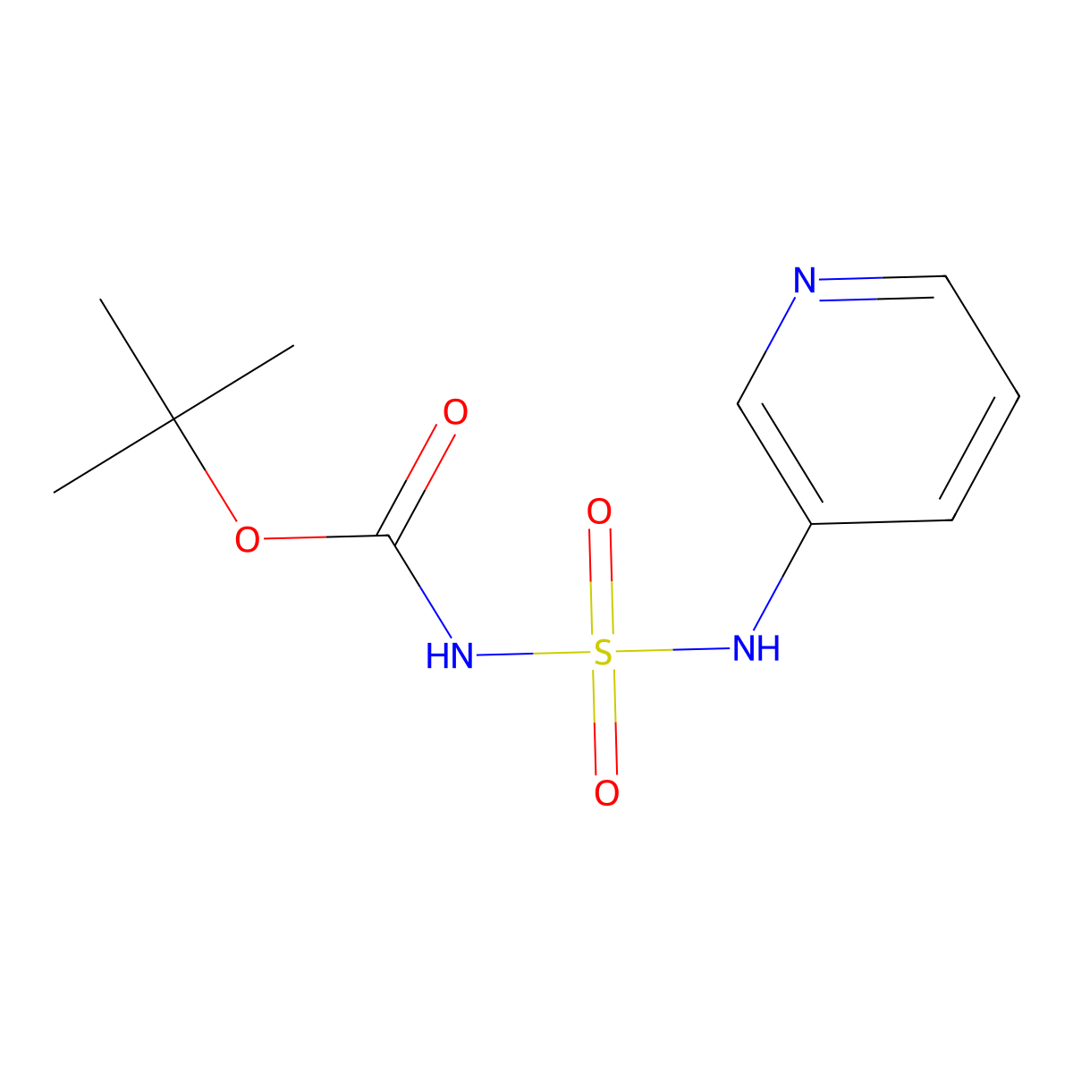 tert-butyl N-[(pyridin-3-yl)sulfamoyl]carbamate molecular structure, CAS 1017782-68-1