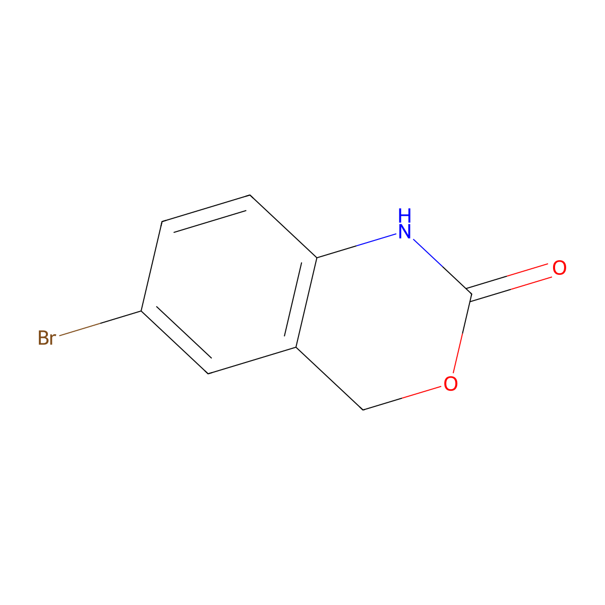 6-Bromo-1,4-dihydro-2H-3,1-benzoxazin-2-one molecular structure, CAS 1017783-09-3