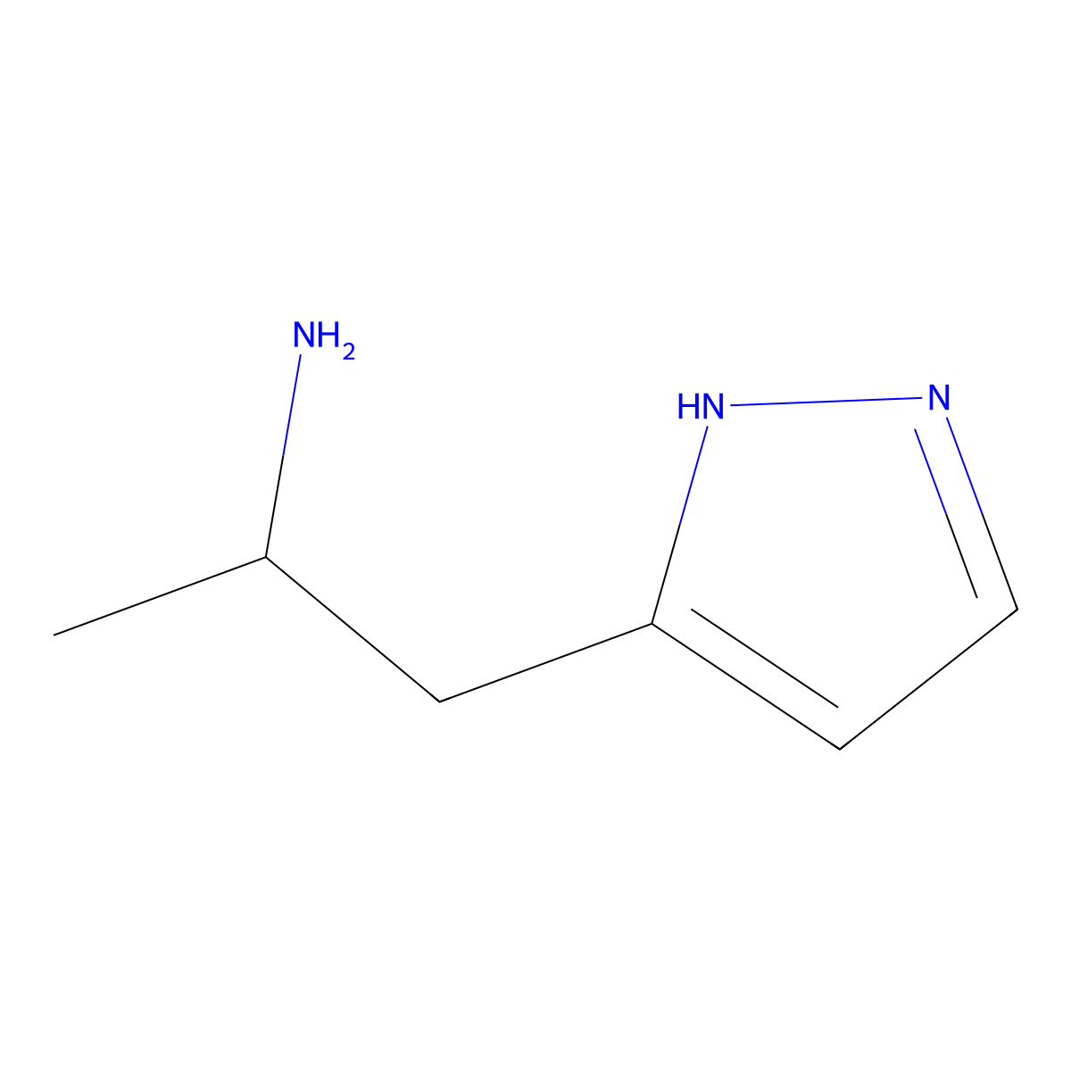 1-(1H-Pyrazol-3-YL)propan-2-amine molecular structure, CAS 1017783-22-0
