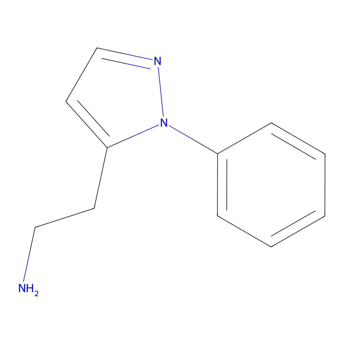 2-(1-phenyl-1H-pyrazol-5-yl)ethan-1-amine molecular structure, CAS 1017787-52-8