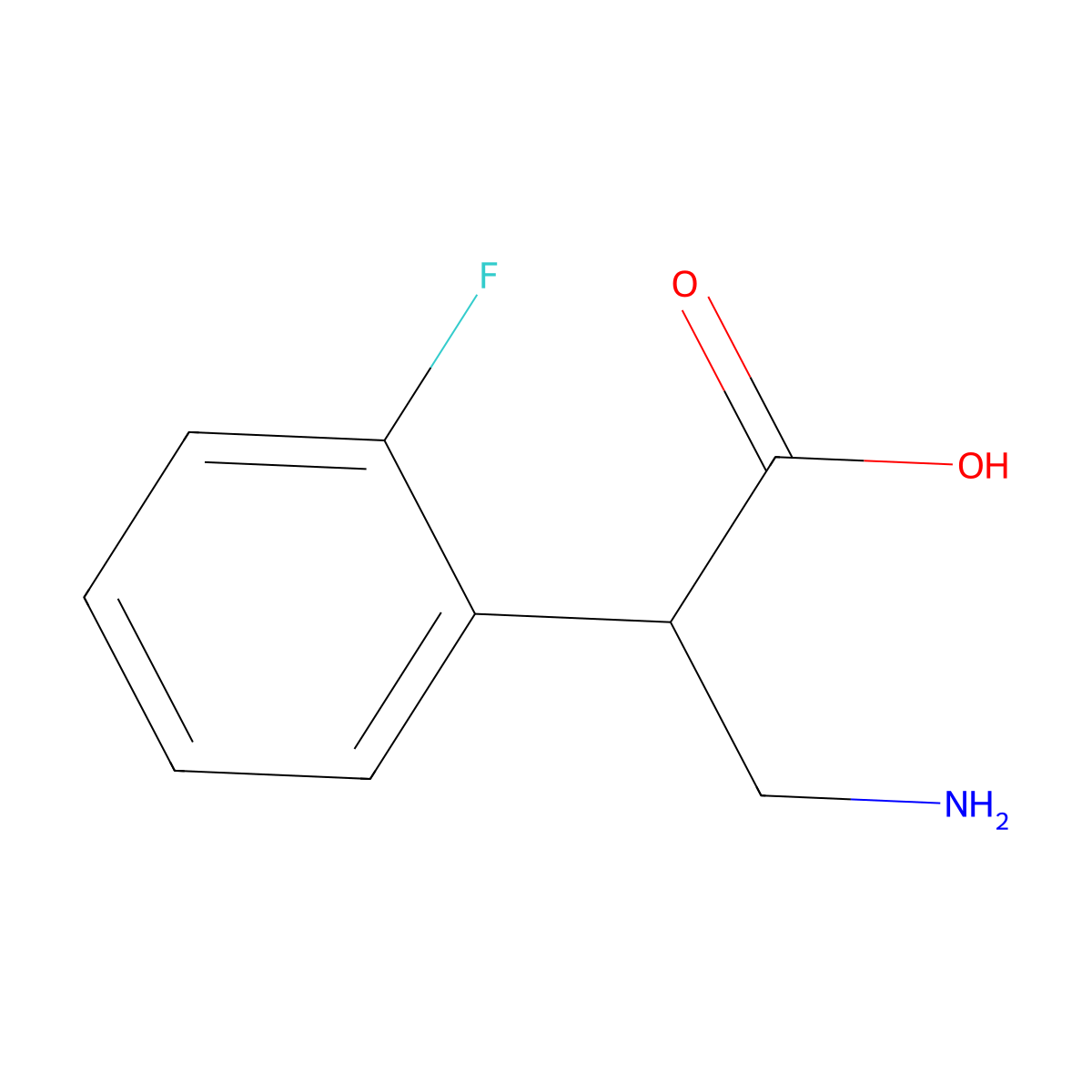 a-(Aminomethyl)-2-fluorobenzeneacetic acid HCl molecular structure, CAS 1017788-05-4