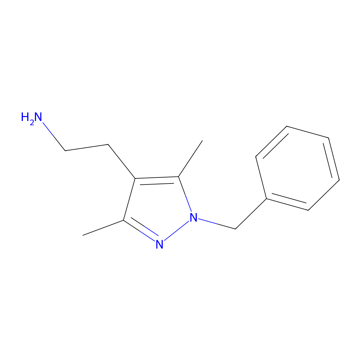 2-(1-Benzyl-3,5-dimethyl-1h-pyrazol-4-yl)ethan-1-amine molecular structure, CAS 1017789-11-5