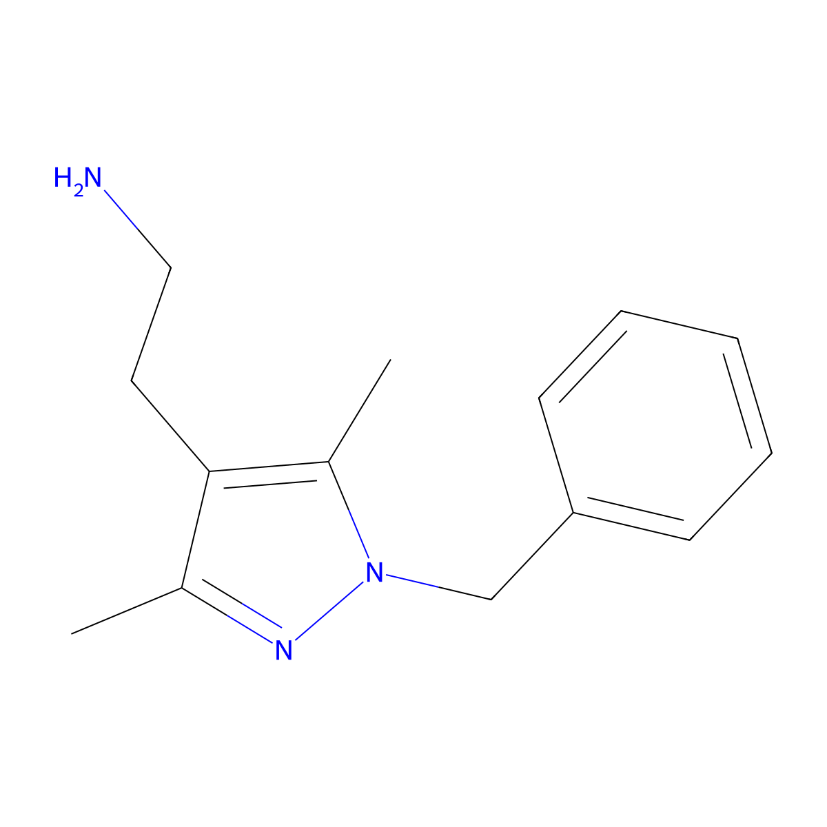2-(1-Benzyl-3,5-dimethyl-1h-pyrazol-4-yl)ethan-1-amine molecular structure, CAS 1017789-11-5