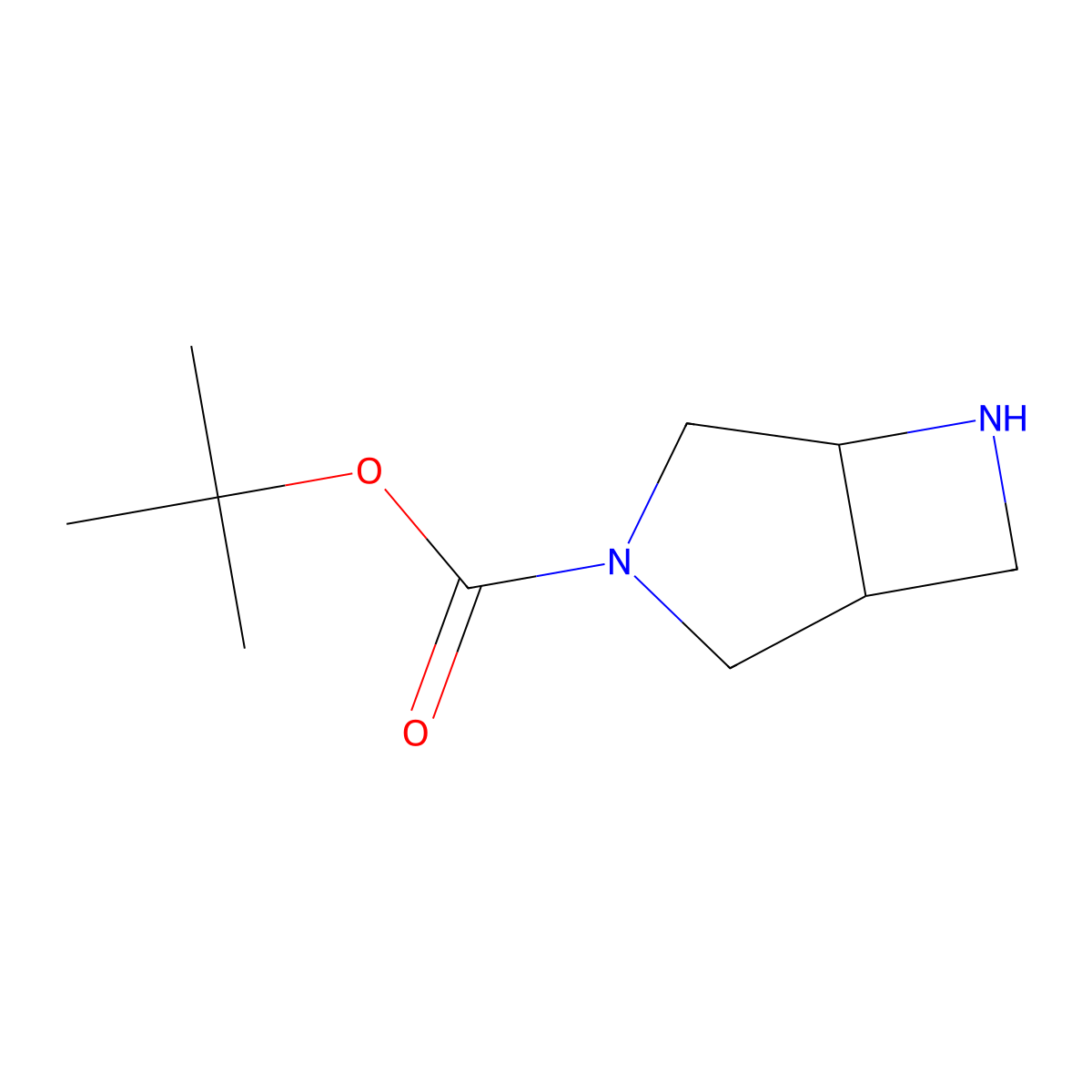 3,6-Diaza-bicyclo(3.2.0)heptane-3-carboxylic acid tert-butyl ester molecular structure, CAS 1017789-34-2
