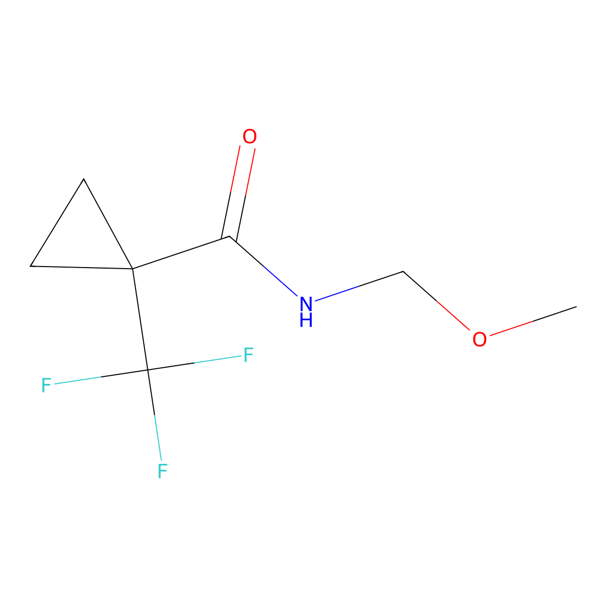 N-(methoxymethyl)-1-(trifluoromethyl)cyclopropane-1-carboxamide molecular structure, CAS 1017789-65-9