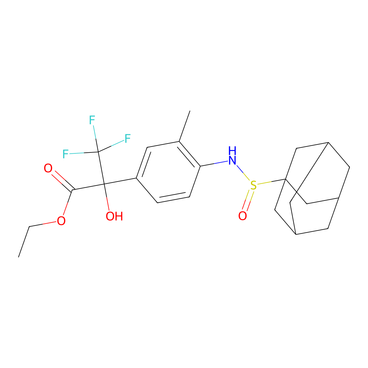 C22H28F3NO4S molecular structure, CAS 1017789-86-4