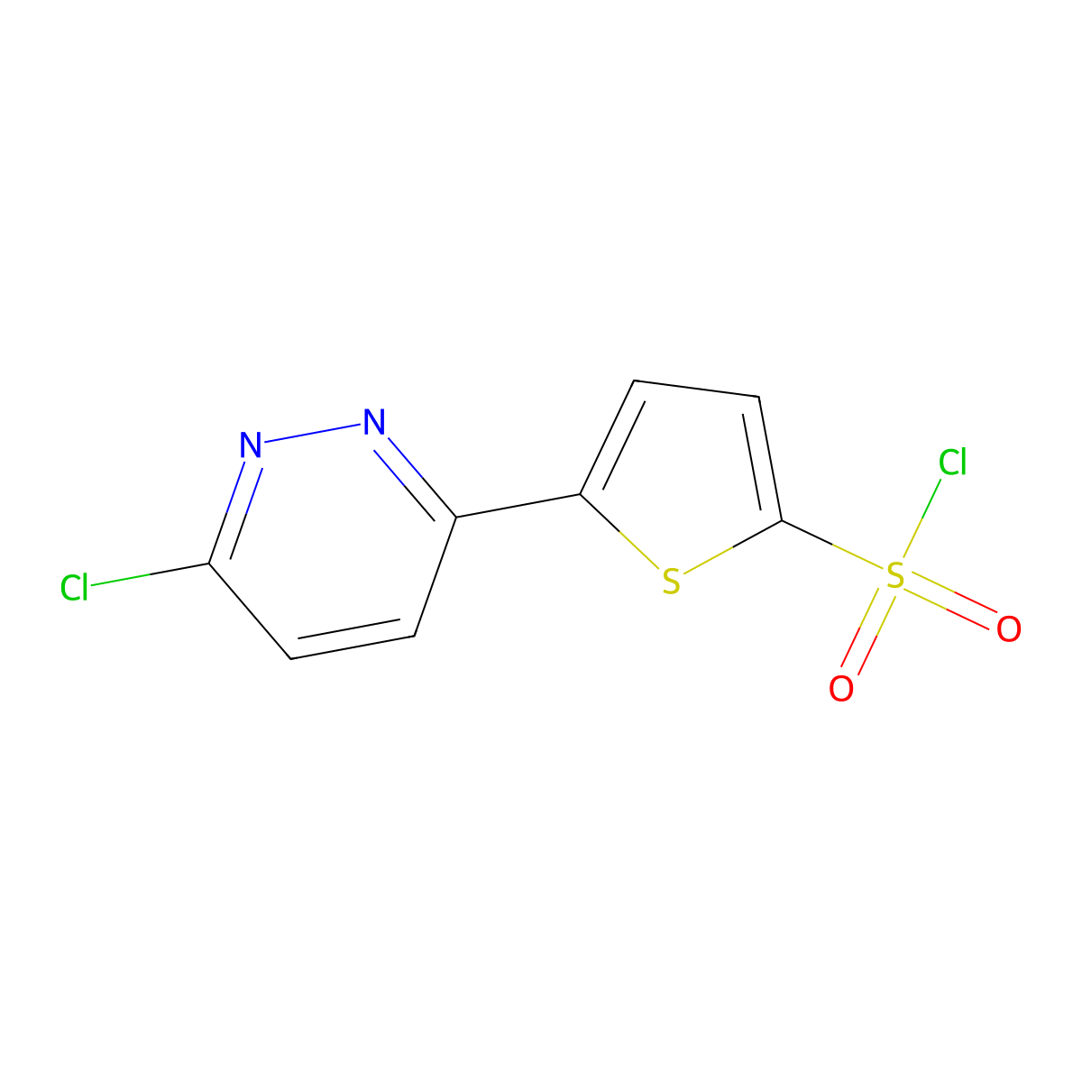 5-(6-Chloropyridazin-3-YL)thiophene-2-sulfonyl chloride molecular structure, CAS 1017791-40-0
