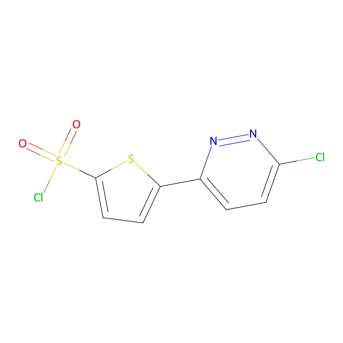 5-(6-Chloropyridazin-3-YL)thiophene-2-sulfonyl chloride molecular structure, CAS 1017791-40-0