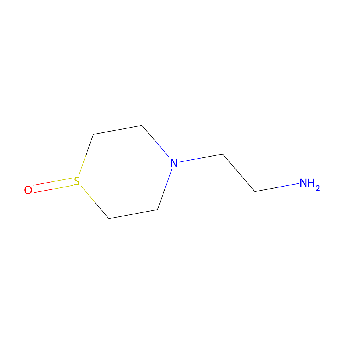 4-(2-Aminoethyl)-1lambda4-thiomorpholin-1-one molecular structure, CAS 1017791-77-3