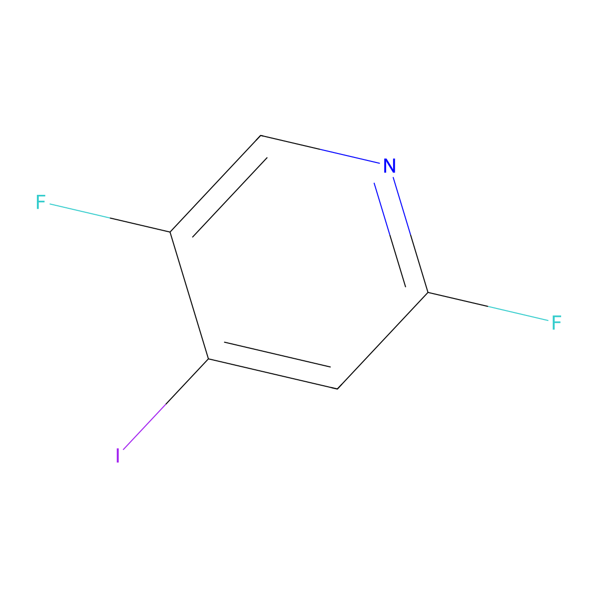 2,5-Difluoro-4-iodopyridine molecular structure, CAS 1017793-20-2