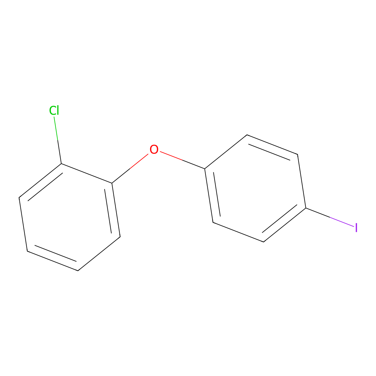 1-Chloro-2-(4-iodophenoxy)benzene molecular structure, CAS 1017793-89-3