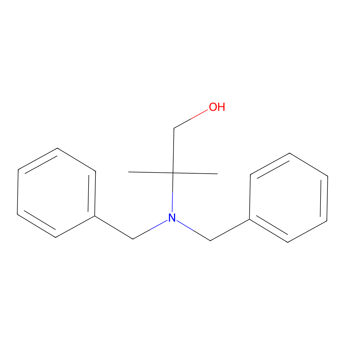 2-(Dibenzylamino)-2-methylpropan-1-ol molecular structure, CAS 101781-44-6