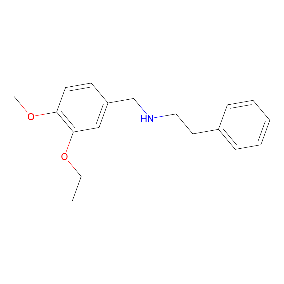 N-(3-ethoxy-4-methoxybenzyl)-2-phenylethanamine molecular structure, CAS 101781-84-4