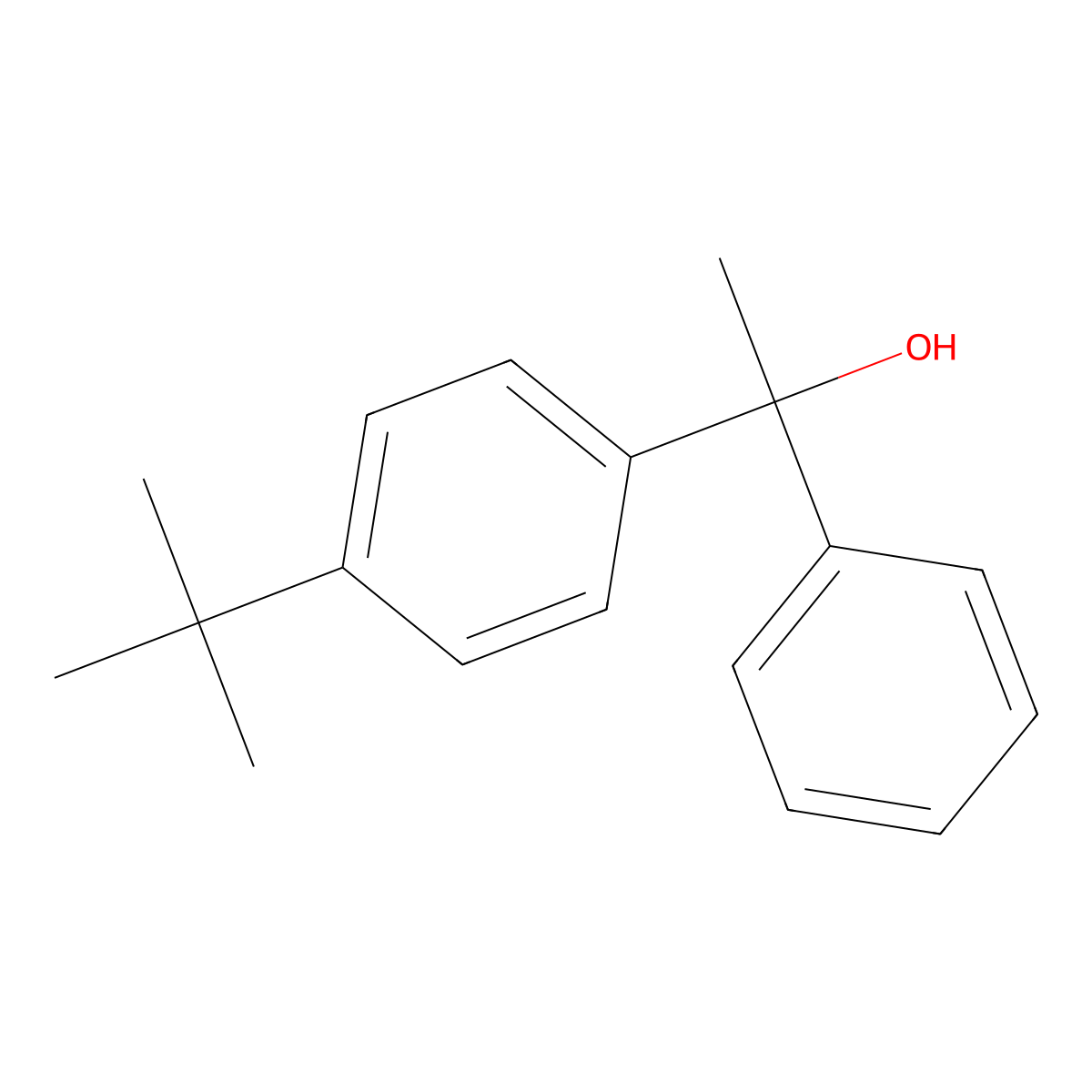 4-(1,1-Dimethylethyl)-alpha-methyl-alpha-phenylbenZenemethanol molecular structure, CAS 101787-33-1