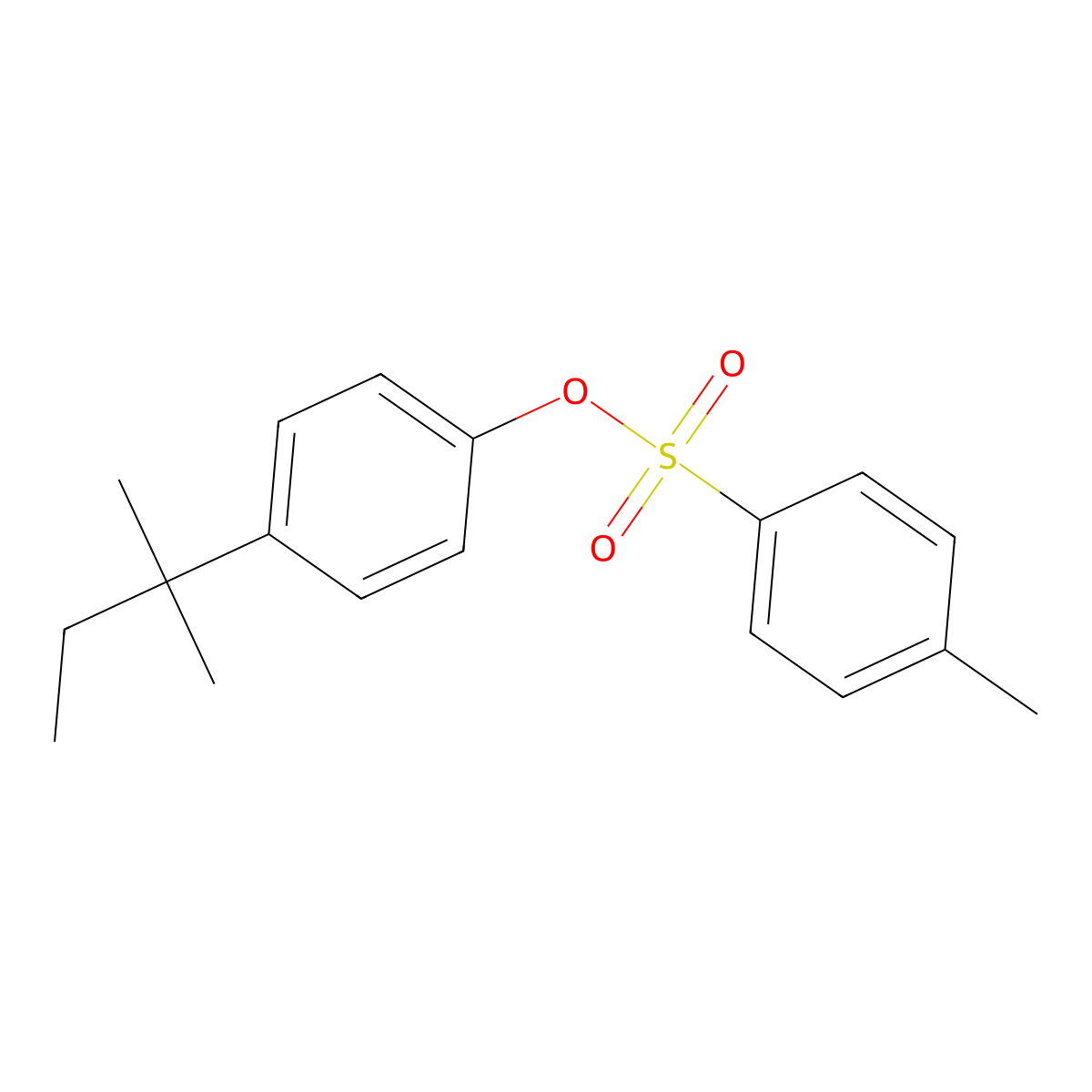 4-(2-Methylbutan-2-yl)phenyl 4-methylbenzene-1-sulfonate molecular structure, CAS 101787-96-6