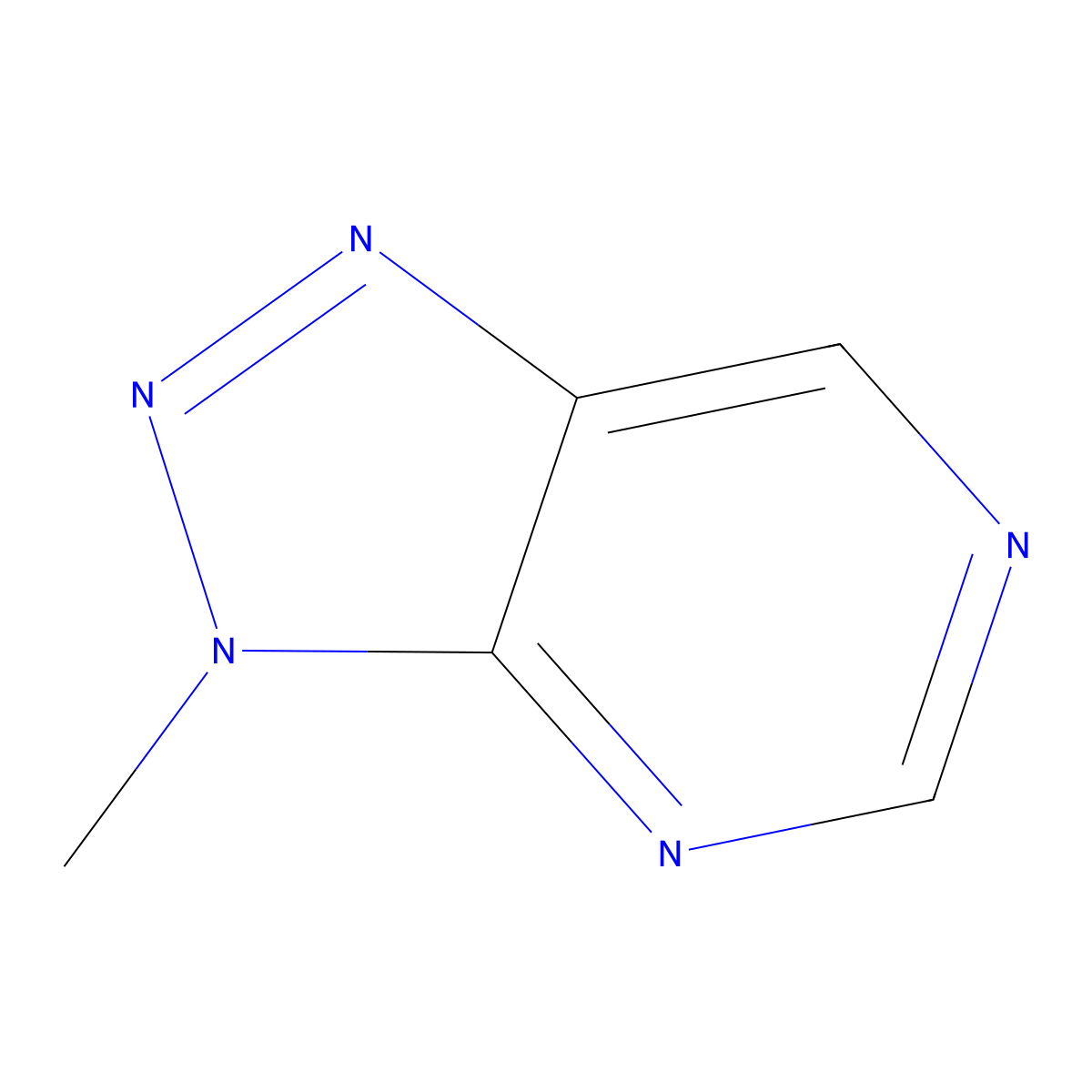 3-Methyl-3H-1,2,3-triazolo(4,5-d)pyrimidine molecular structure, CAS 10179-85-8