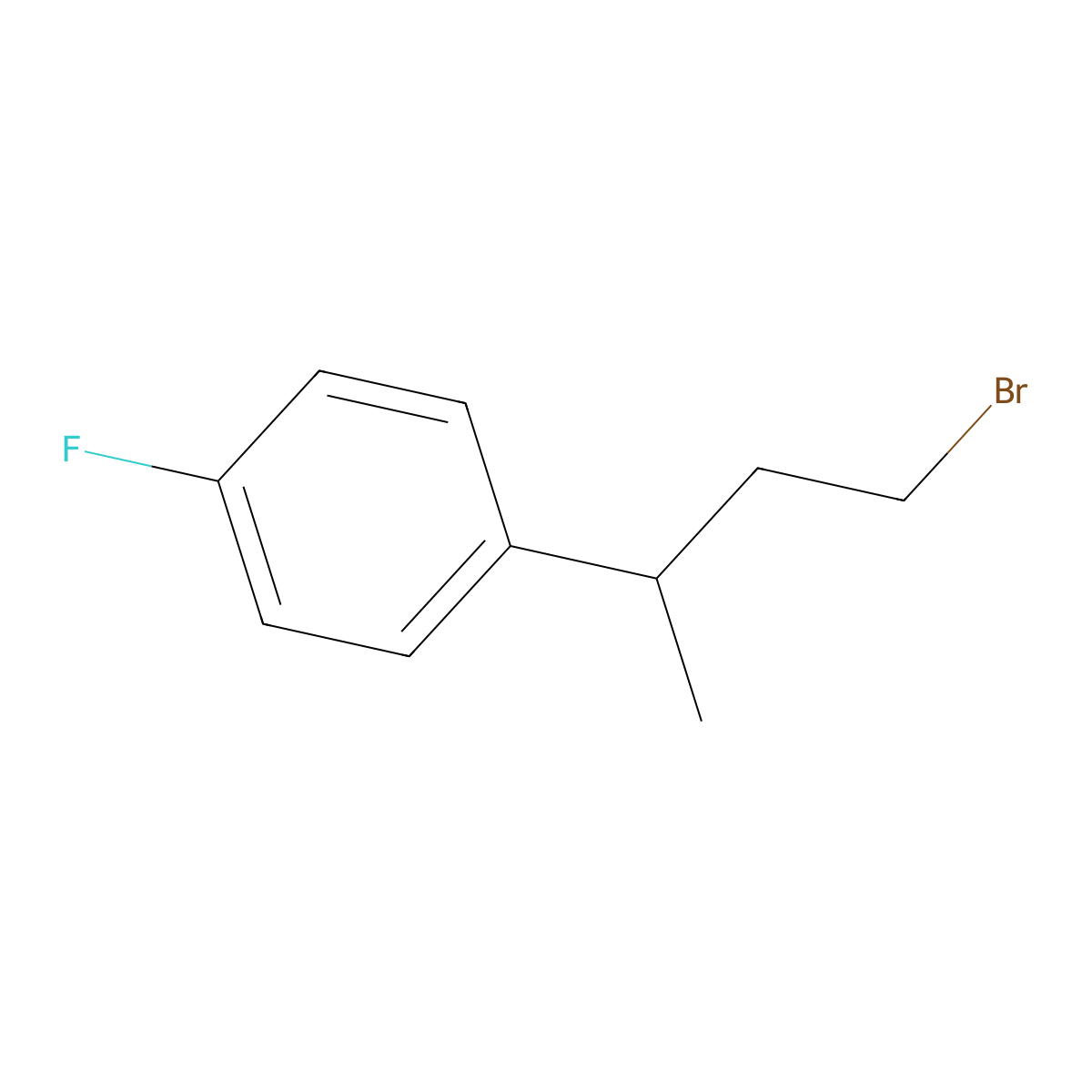 1-(4-Bromobutan-2-yl)-4-fluorobenzene molecular structure, CAS 1017961-87-3