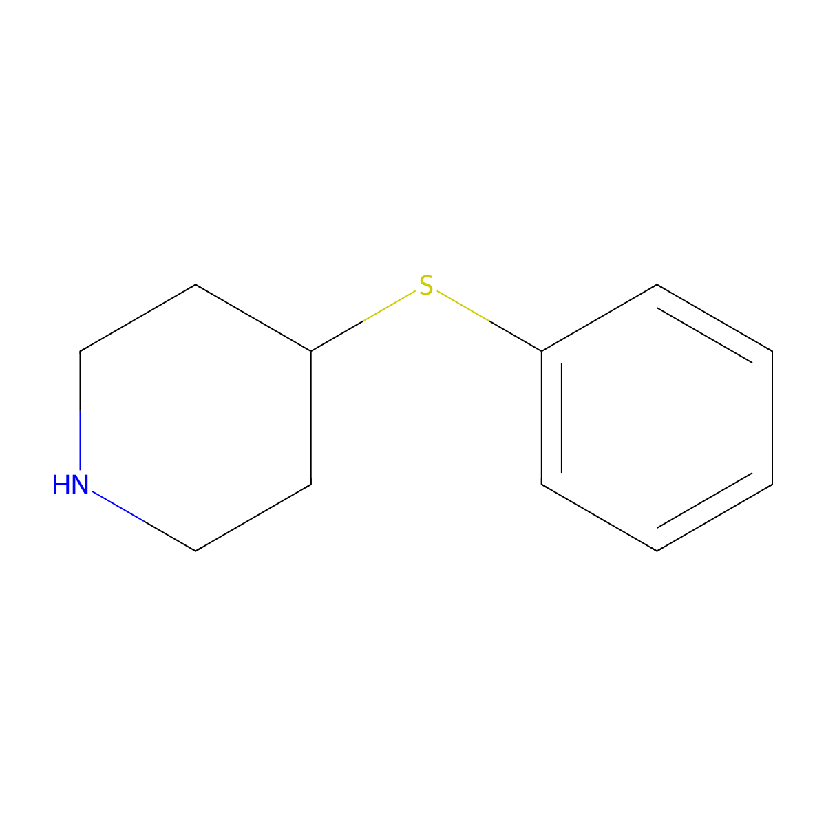 4-(Phenylthio)piperidine molecular structure, CAS 101798-65-6