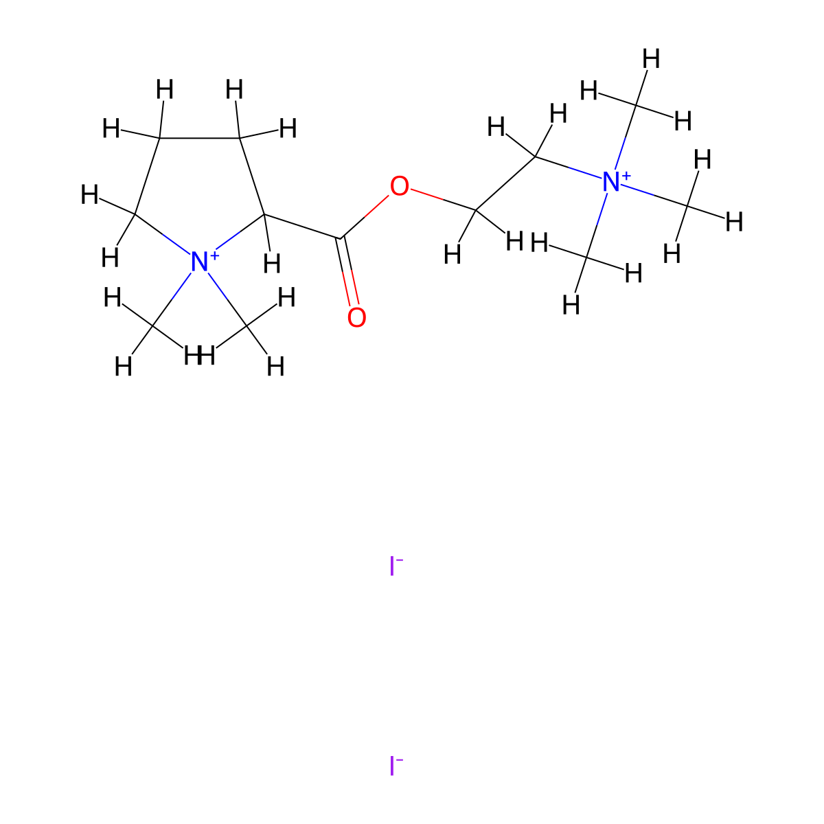 Trepirium Iodide molecular structure, CAS 1018-34-4
