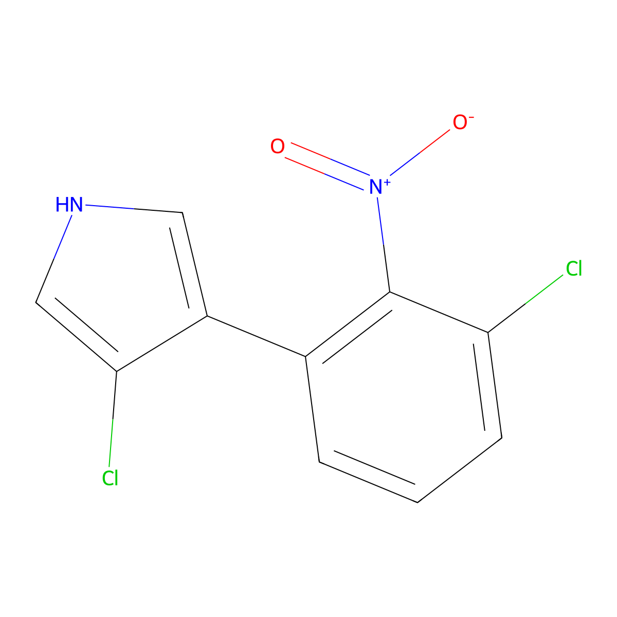 Pyrrolnitrin molecular structure, CAS 1018-71-9
