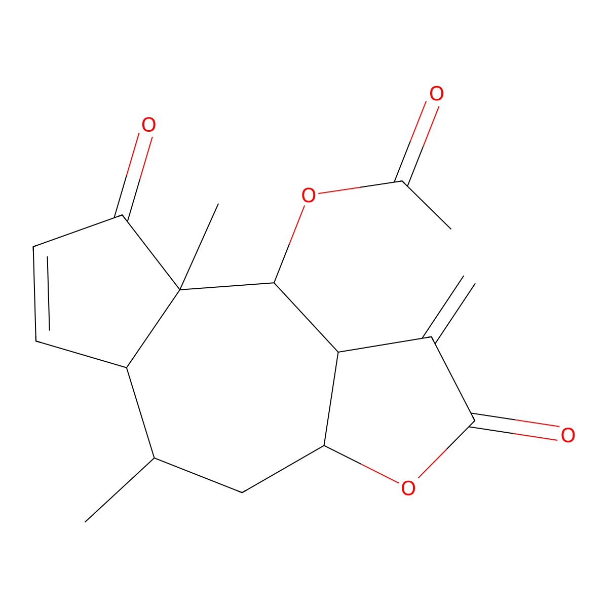 6-O-Acetylhelenalin molecular structure, CAS 10180-86-6
