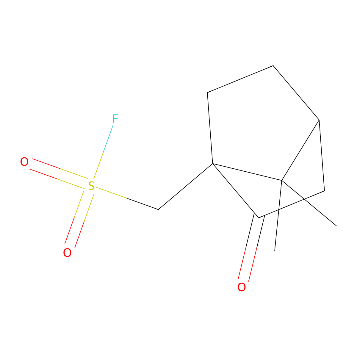 {7,7-Dimethyl-2-oxobicyclo[2.2.1]heptan-1-yl}methanesulfonyl fluoride molecular structure, CAS 101803-61-6