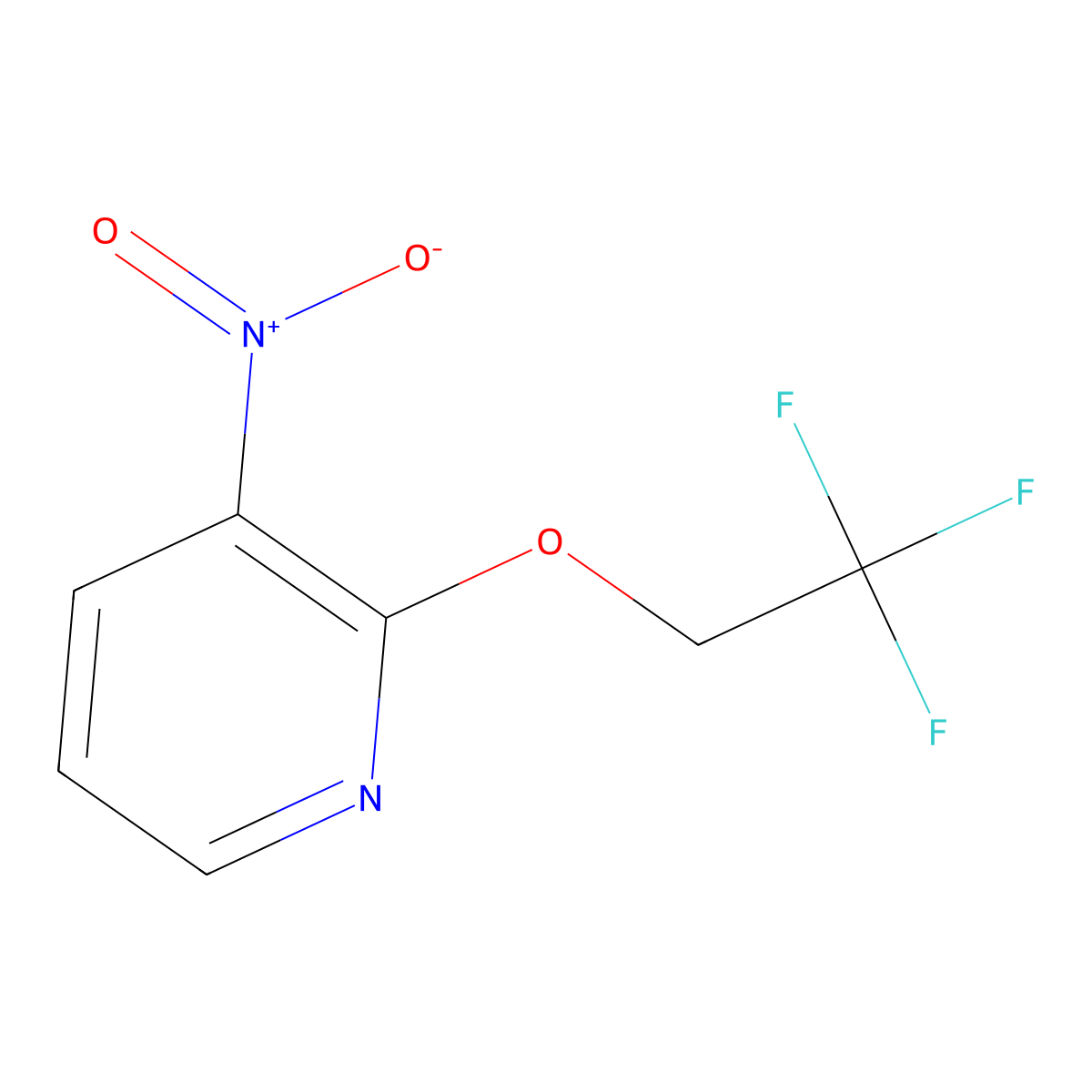 3-Nitro-2-(2,2,2-trifluoroethoxy)pyridine molecular structure, CAS 1018051-67-6