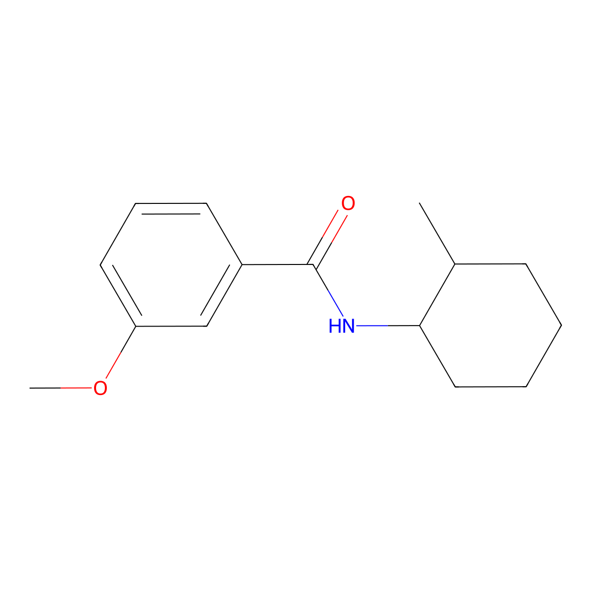 3-methoxy-N-(2-methylcyclohexyl)benzamide molecular structure, CAS 1018057-56-1