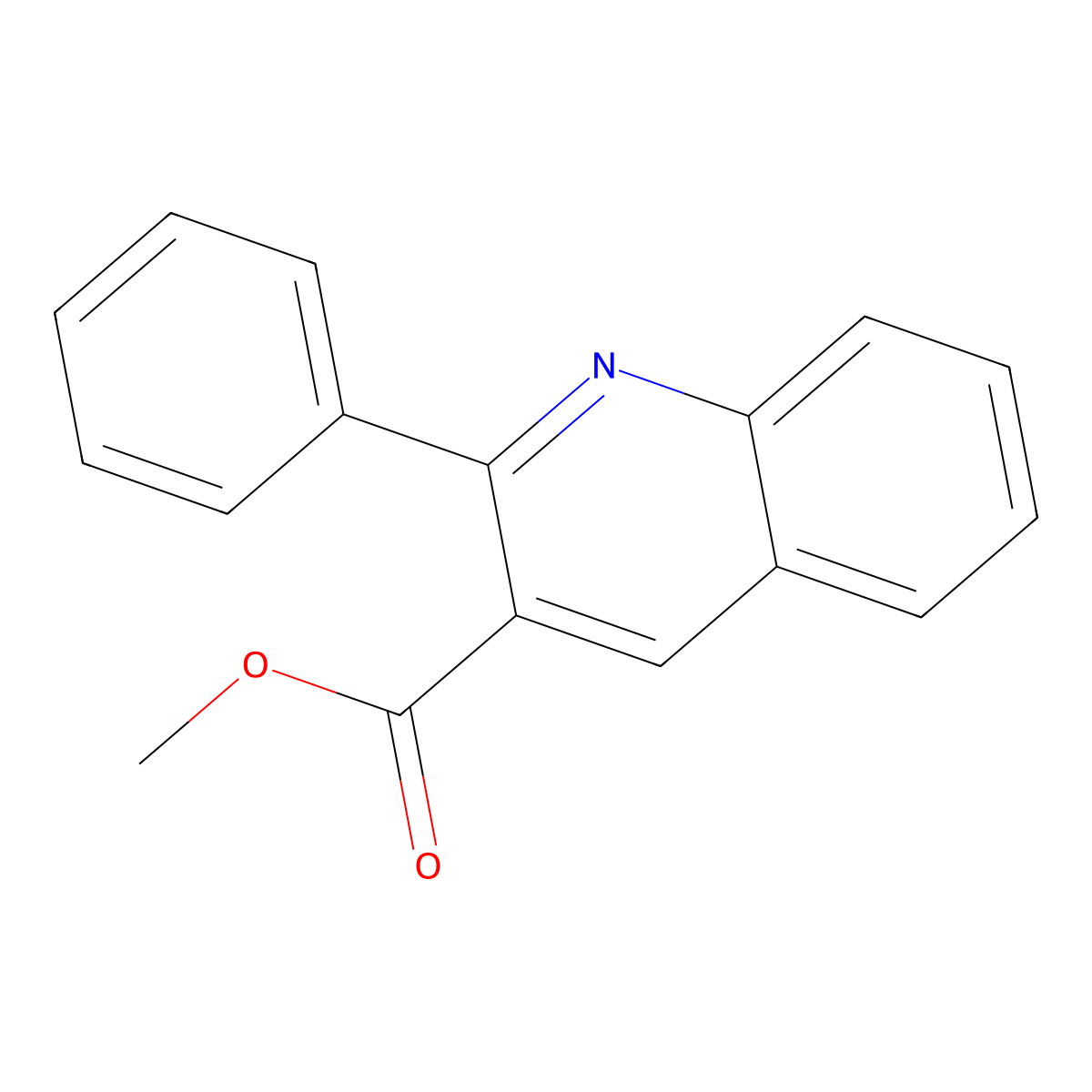 Methyl 2-phenylquinoline-3-carboxylate molecular structure, CAS 1018071-63-0