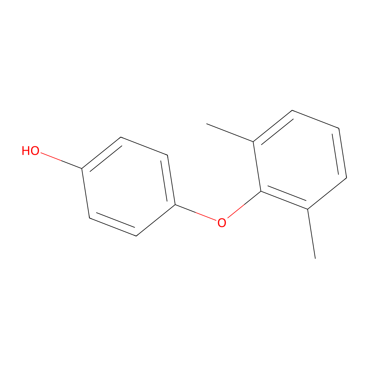 4-(2,6-Dimethylphenoxy)phenol molecular structure, CAS 10181-92-7