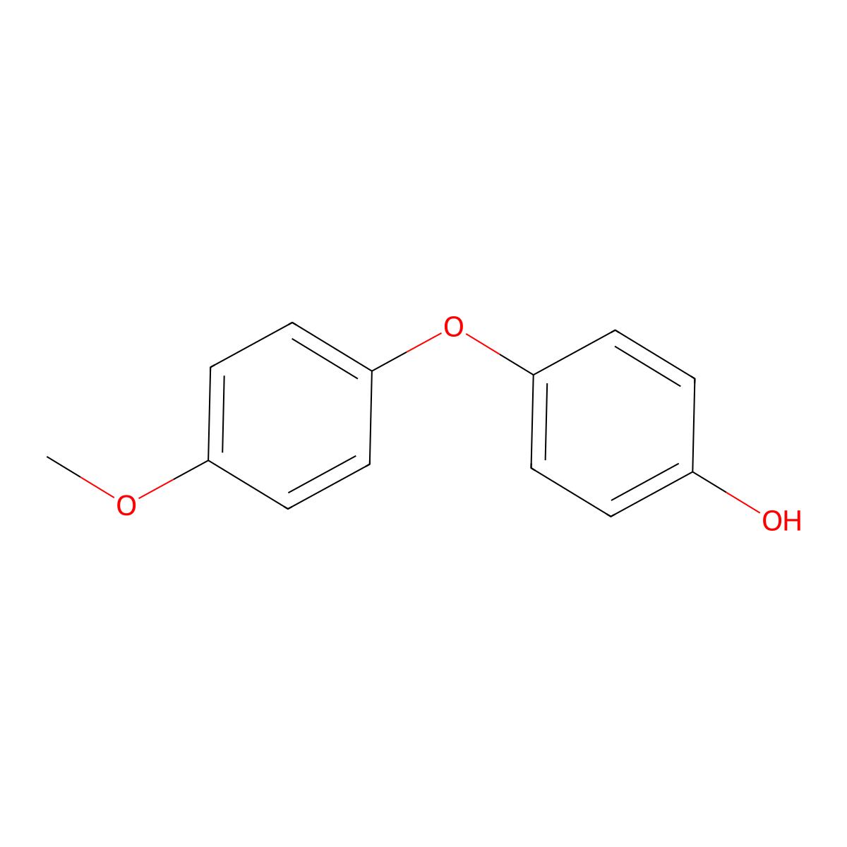 4-(4-Methoxyphenoxy)phenol molecular structure, CAS 10181-93-8