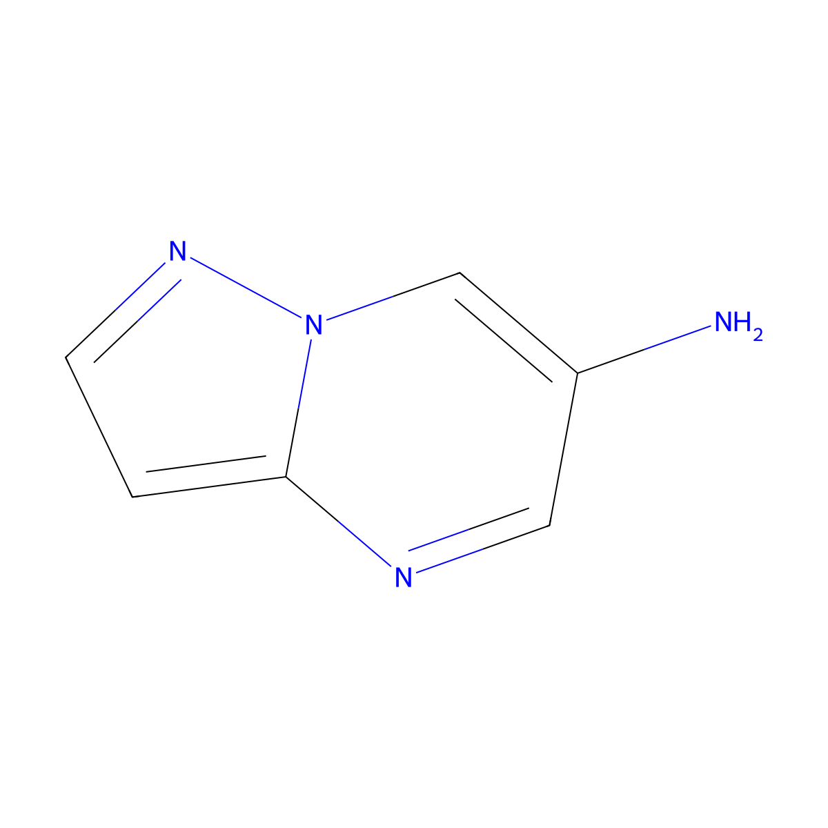 Pyrazolo(1,5-a)pyrimidin-6-amine molecular structure, CAS 1018125-39-7