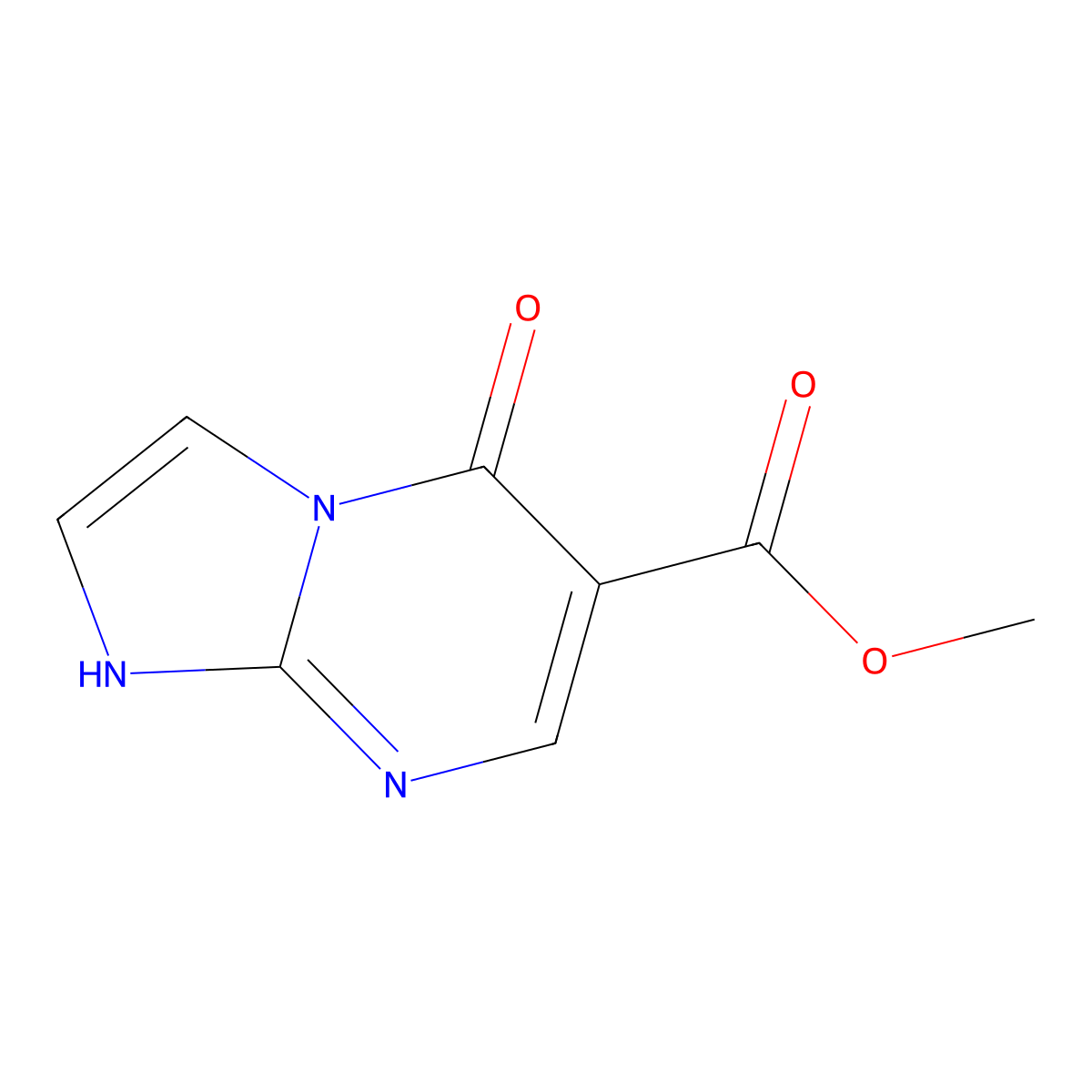 methyl 5-oxo-1H,5H-imidazo[1,2-a]pyrimidine-6-carboxylate molecular structure, CAS 1018125-57-9