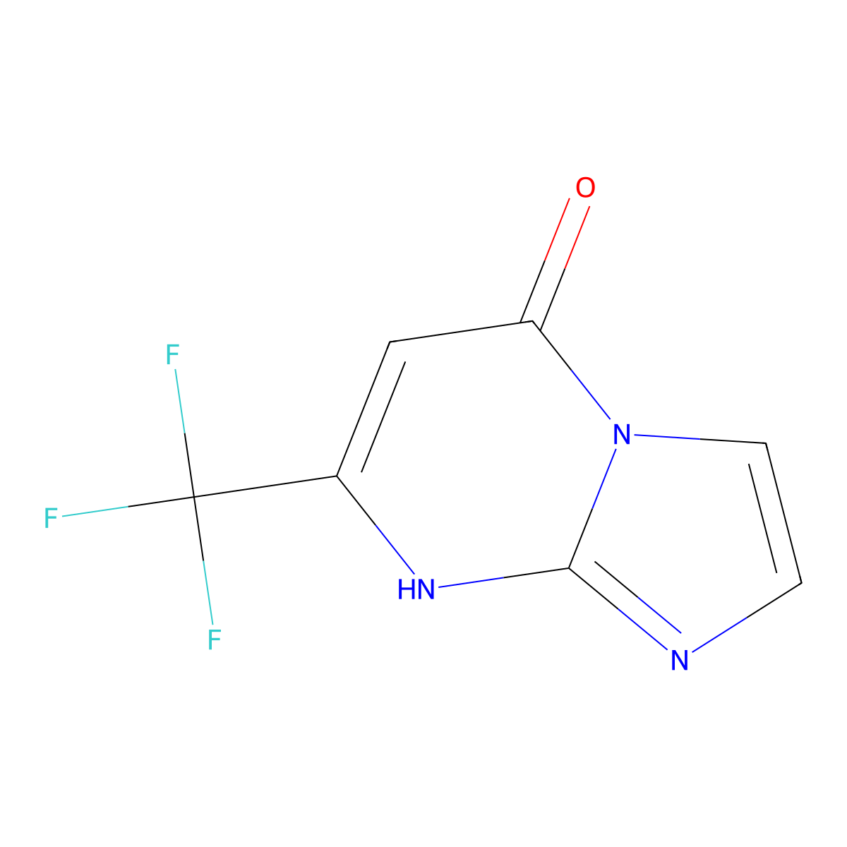 7-(trifluoromethyl)imidazo[1,2-a]pyrimidin-5(8H)-one molecular structure, CAS 1018125-95-5