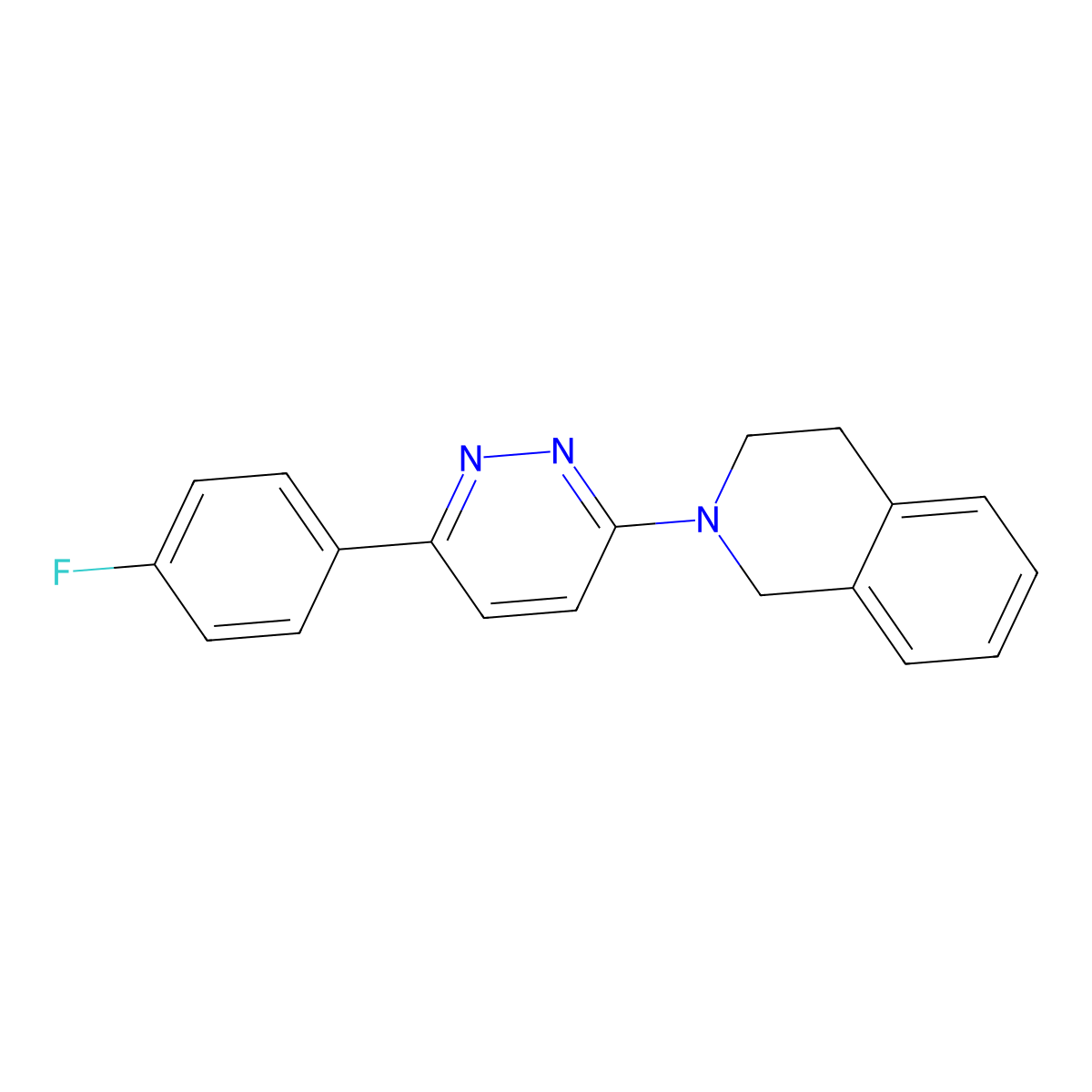 2-[6-(4-Fluorophenyl)pyridazin-3-yl]-1,2,3,4-tetrahydroisoquinoline molecular structure, CAS 1018126-76-5
