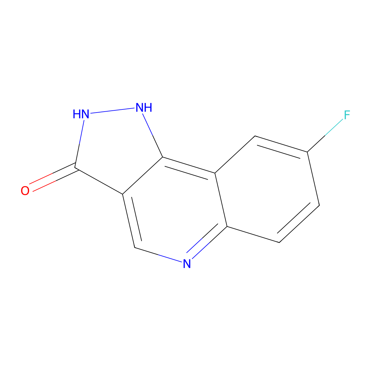 8-fluoro-1H-pyrazolo[4,3-c]quinolin-3(2H)-one molecular structure, CAS 1018130-49-8