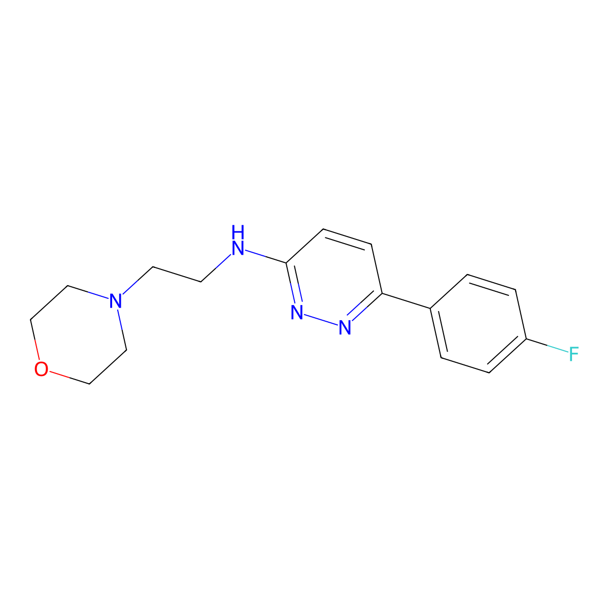[6-(4-Fluorophenyl)pyridazin-3-yl](2-morpholin-4-ylethyl)amine molecular structure, CAS 1018131-95-7